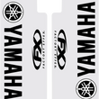 Load image into Gallery viewer, Factory Effex Fork Shield Decal - Upper - Black fits Yamaha - Main Product View