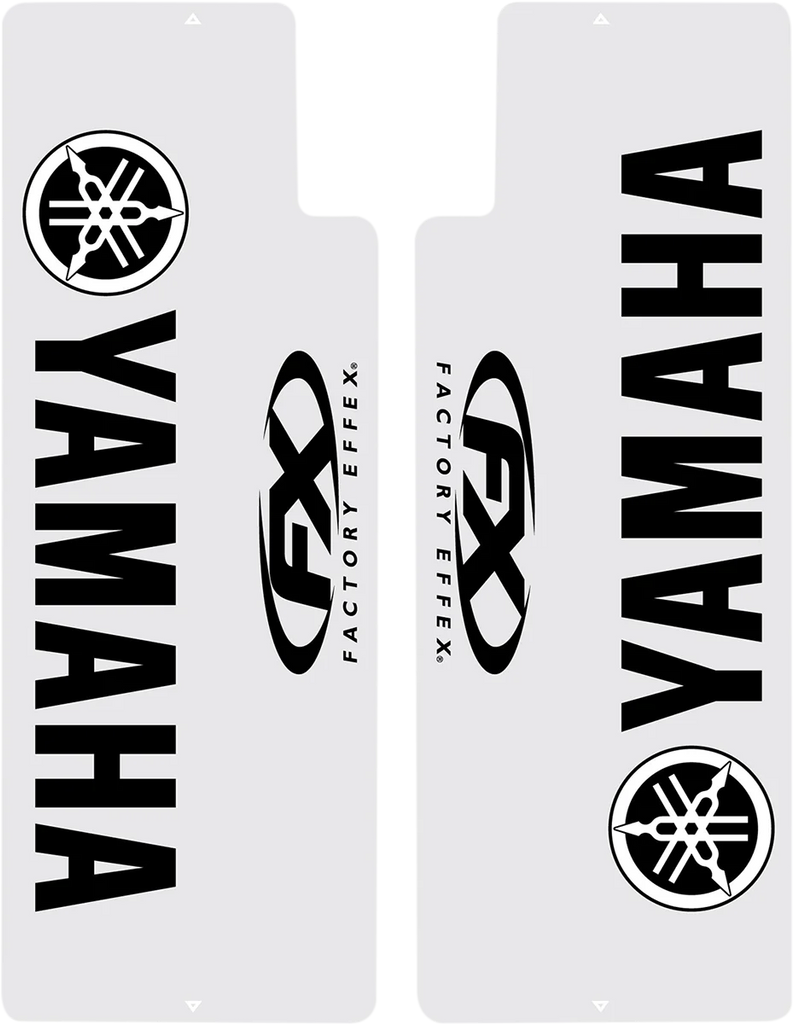 Factory Effex Fork Shield Decal - Upper - Black fits Yamaha - Main Product View