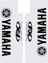 Load image into Gallery viewer, Factory Effex Fork Shield Decal - Upper - Black fits Yamaha - Main Product View
