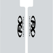 Load image into Gallery viewer, Factory Effex Fork Shield Decal - Upper - FX - Black - Main Product View