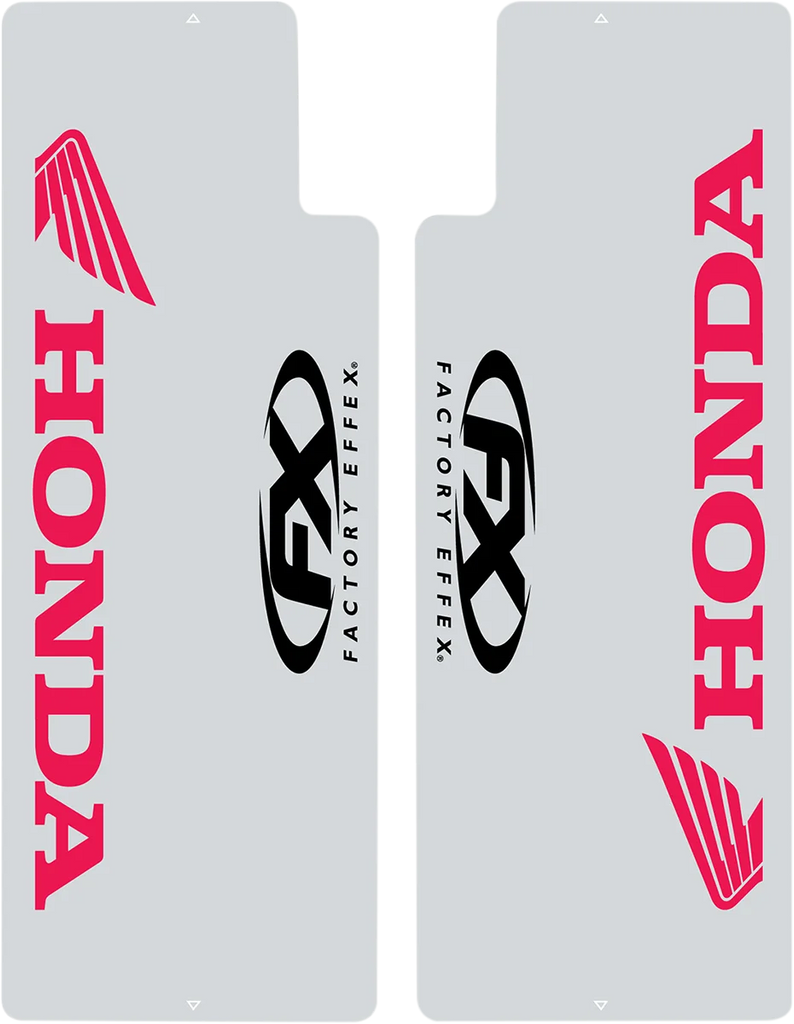 Factory Effex Fork Shield Decal - Upper - Red fits Honda - Main Product View