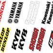 Load image into Gallery viewer, Factory Effex Fork/Swingarm Decal - KTM 19-44500 - Side View