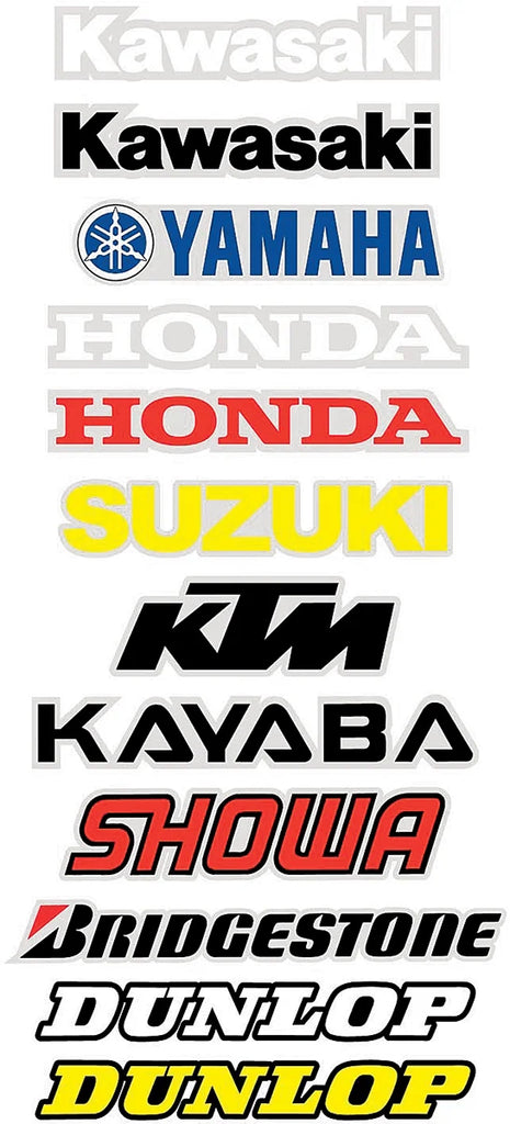 Factory Effex Fork/Swingarm Decal - Kawasaki - Black 09-44114 - Side View