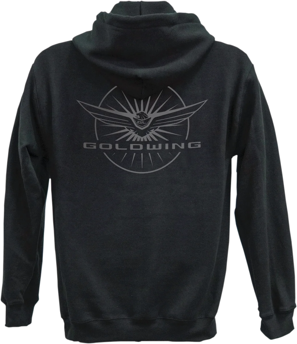 Factory Effex Goldwing Burst Zip Hoodie - Black - Large 25-88814 - Side View