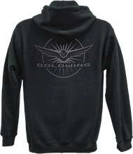Load image into Gallery viewer, Factory Effex Goldwing Burst Zip Hoodie - Black - XL 25-88816 - Side View