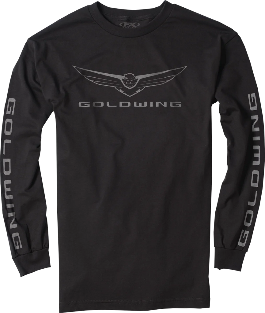Factory Effex Goldwing Icon Long-Sleeve T-Shirt - Black - Large 25-87834 - Main Product View
