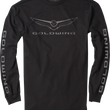 Load image into Gallery viewer, Factory Effex Goldwing Icon Long-Sleeve T-Shirt - Black - XL 25-87836 - Main Product View