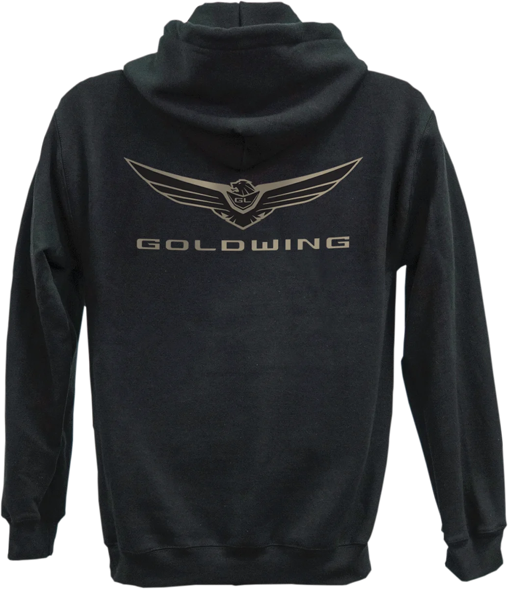 Factory Effex Goldwing Icon Zip-Up Hoodie - Black - 2XL 25-88808 - Side View