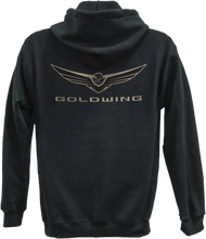 Load image into Gallery viewer, Factory Effex Goldwing Icon Zip-Up Hoodie - Black - Medium 25-88802 - Side View