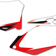 Load image into Gallery viewer, Factory Effex Graphic Number Plate - White/Red - CRF 24-64356 - Installation View