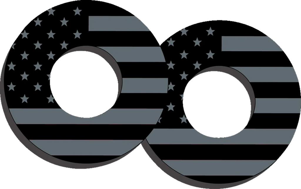 Factory Effex Grip Donuts - Flag Black/Gray 27-67200 - Main Product View