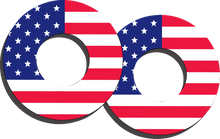 Load image into Gallery viewer, Factory Effex Grip Donuts - Flag Red/White/Blue 27-67100 - Main Product View