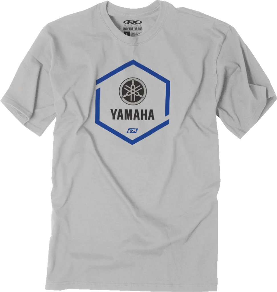 Factory Effex Hexagon T-Shirt - Gray - Large fits Yamaha - Main Product View