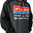 Load image into Gallery viewer, Factory Effex Honda 21 Racewear Hoodie - Charcoal/Black - 2XL 24-88328 - Side View