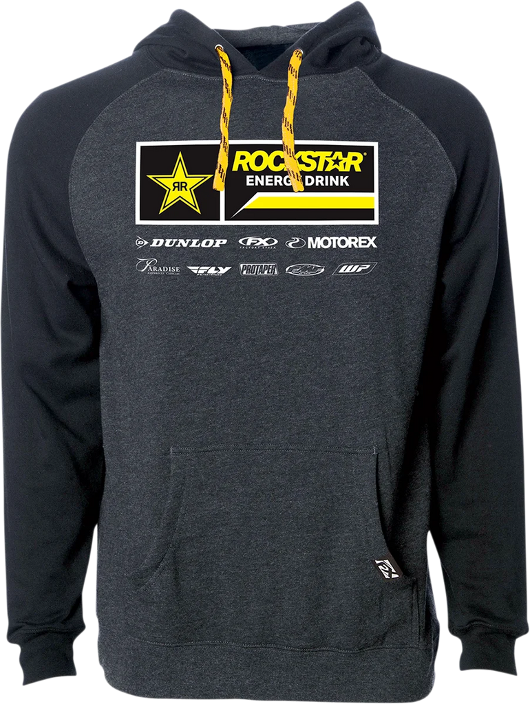 Factory Effex Honda 21 Racewear Hoodie - Charcoal/Black - 2XL 24-88328 - Back View