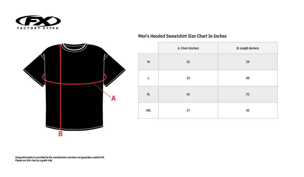 Factory Effex Honda 21 Racewear Hoodie - Charcoal/Black - 2XL 24-88328 - Installation View