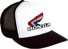 Load image into Gallery viewer, Factory Effex Honda Vintage Snapback Hat - Black/White 18-86302