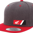 Load image into Gallery viewer, Factory Effex Honda Wedge Snapback Hat - Heather Gray/Red 27-86300