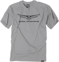 Load image into Gallery viewer, Factory Effex Icon T-Shirt - Gray - XL fits Honda Goldwing - Main Product View