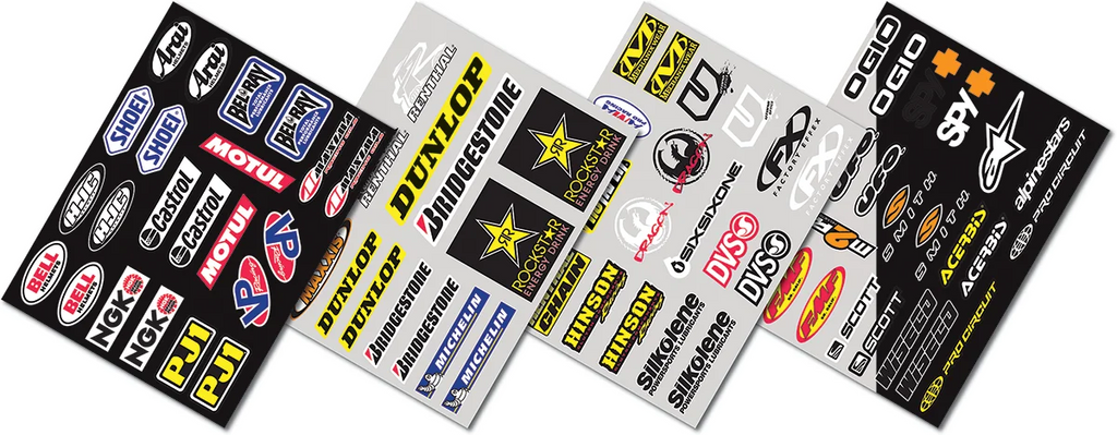Factory Effex Iron-On Jersey Sponsor Kit 11-82120 - Main Product View