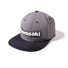 Load image into Gallery viewer, Factory Effex KAWASAKI BOLD SNAPBACK HAT / CHARCOAL-BLACK (OS) 24-86100