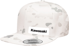 Load image into Gallery viewer, Factory Effex Kawasaki Snapback Hat - Camo White 27-86106 - Main Product View