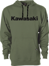 Load image into Gallery viewer, Factory Effex Kawasaki Squad Pullover Hoodie - Army Green - Large 26-88104 - Main Product View
