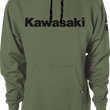 Load image into Gallery viewer, Factory Effex Kawasaki Squad Pullover Hoodie - Army Green - Medium 26-88102 - Main Product View