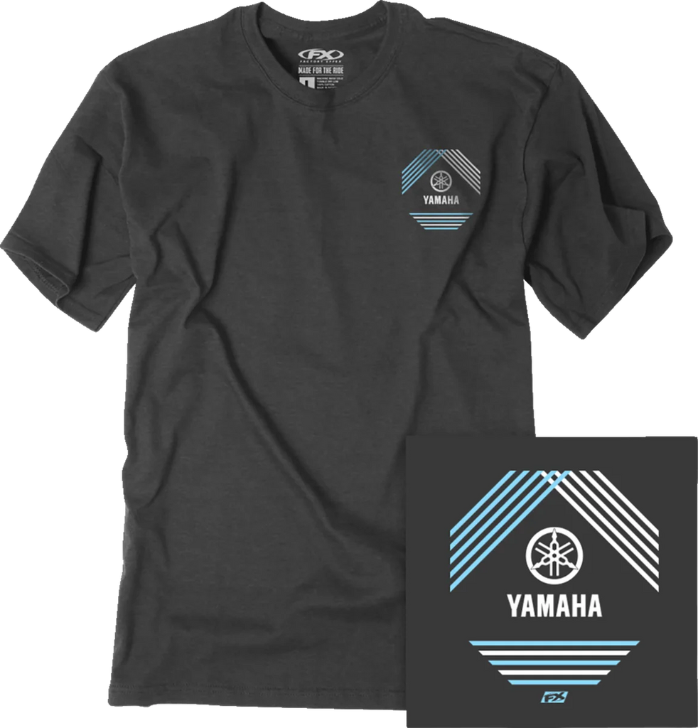Factory Effex Lined T-Shirt - Heather Charcoal - Medium fits Yamaha - Main Product View