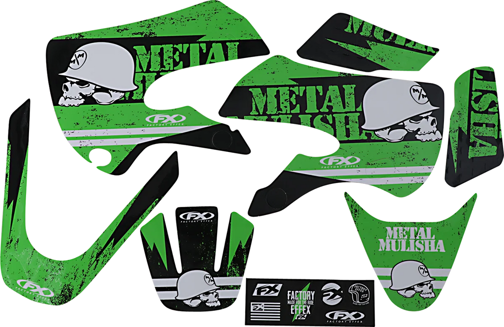 Factory Effex Metal Mulisha Graphic Kit - Kawasaki 23-11110 - Main Product View