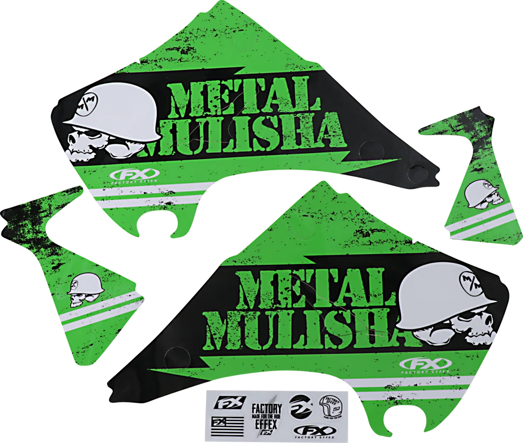 Factory Effex Metal Mulisha Graphic Kit - Kawasaki 23-11120 - Main Product View