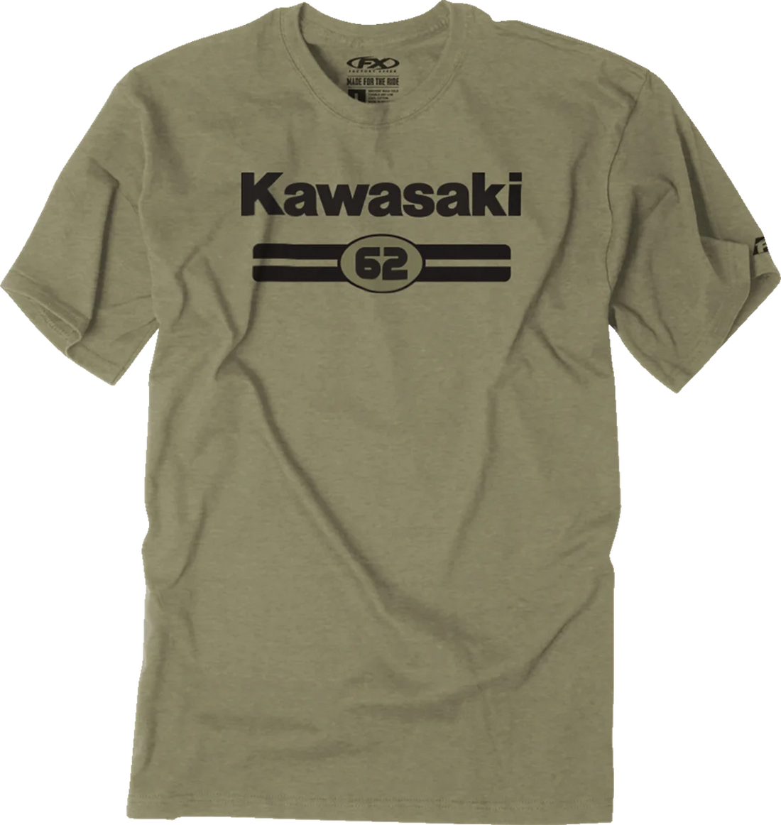 Factory Effex Octagon T-Shirt - Heather Black - Large fits Kawasaki - Side View