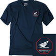 Load image into Gallery viewer, Factory Effex Octagon T-Shirt - Heather Navy - 2XL fits Honda - Main Product View