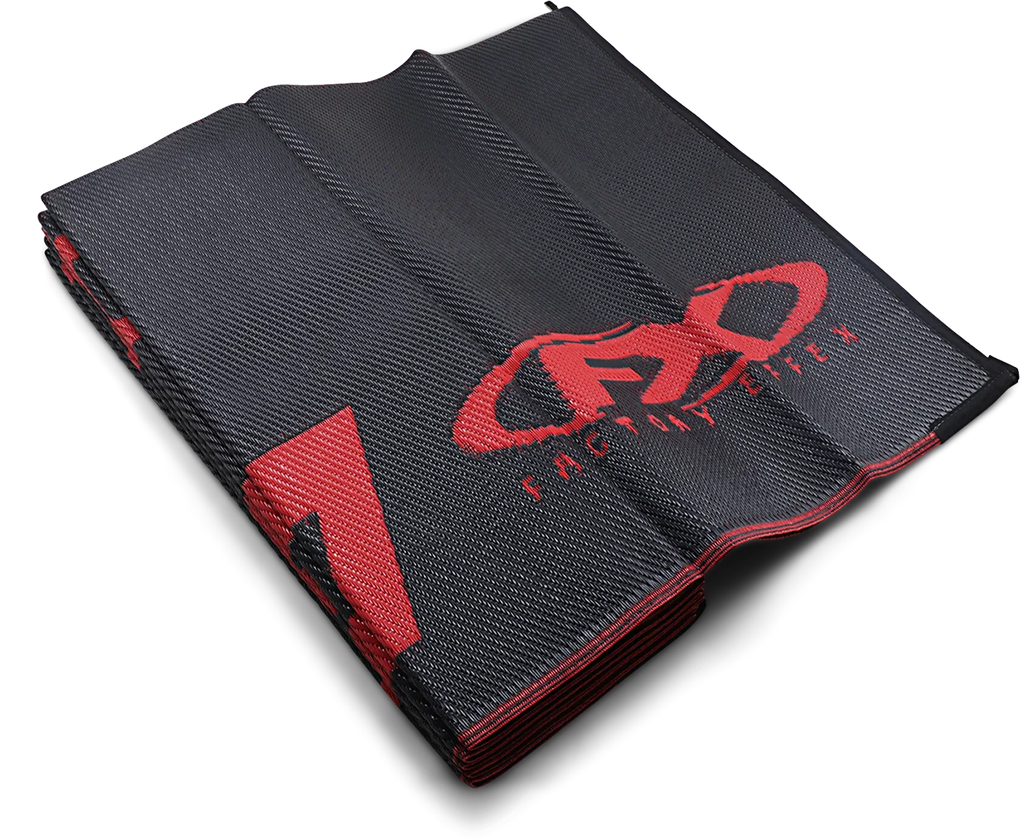 Factory Effex RV Mat - Black/Green - Kawasaki 22-45130 - Side View
