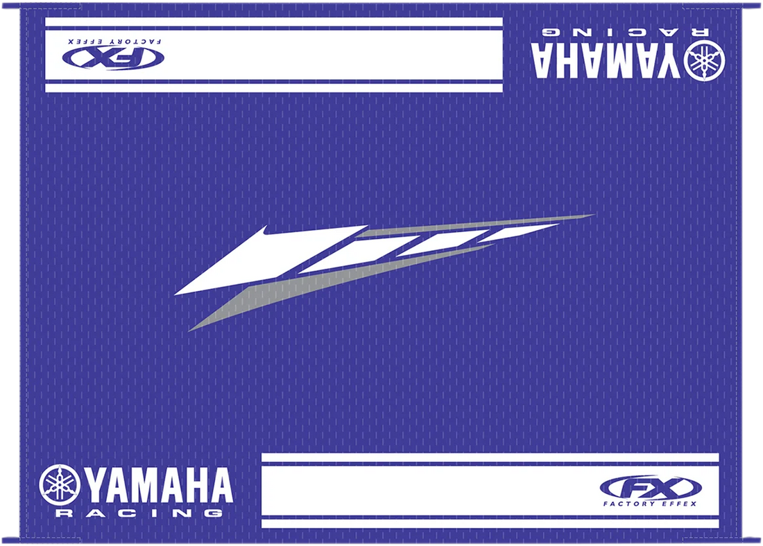 Factory Effex RV Mat - Blue - Yamaha 22-45232 - Side View