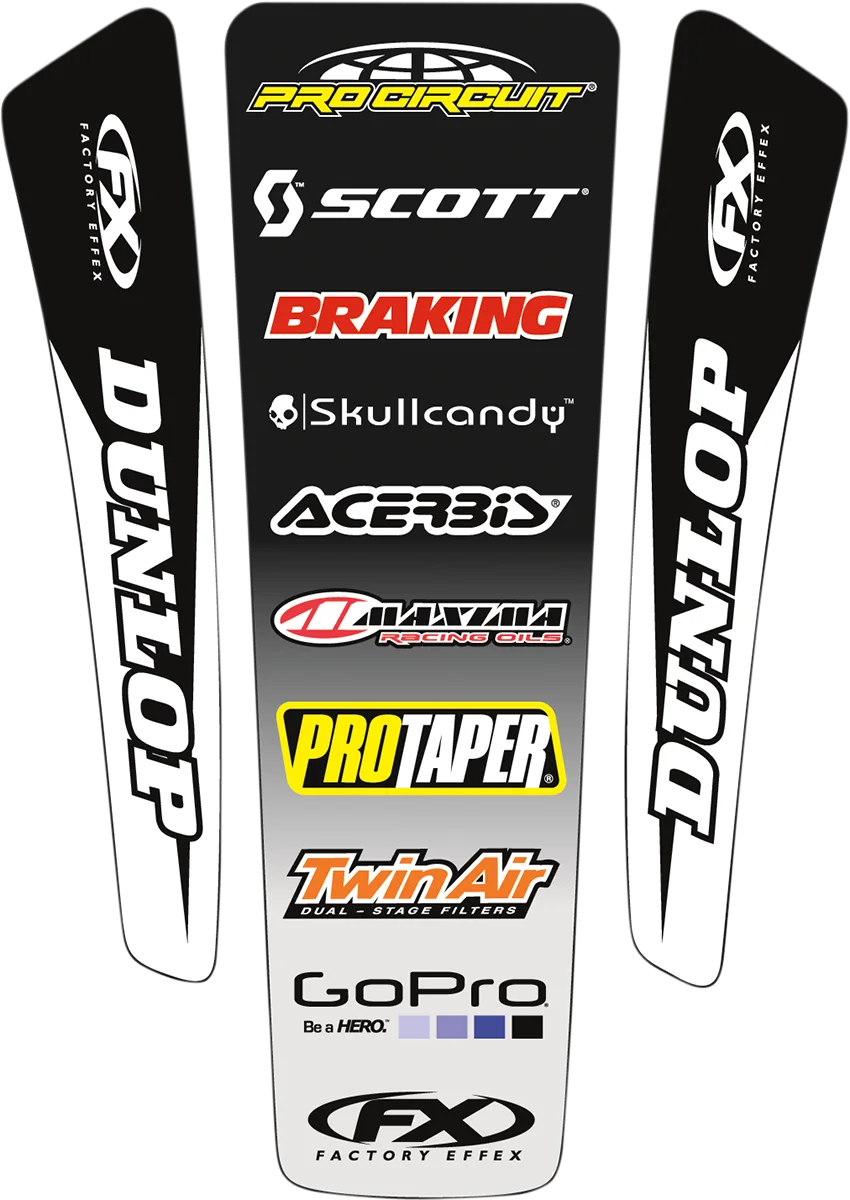 Factory Effex Rear Fender Decal Kit - Universal 07-32020 - Side View