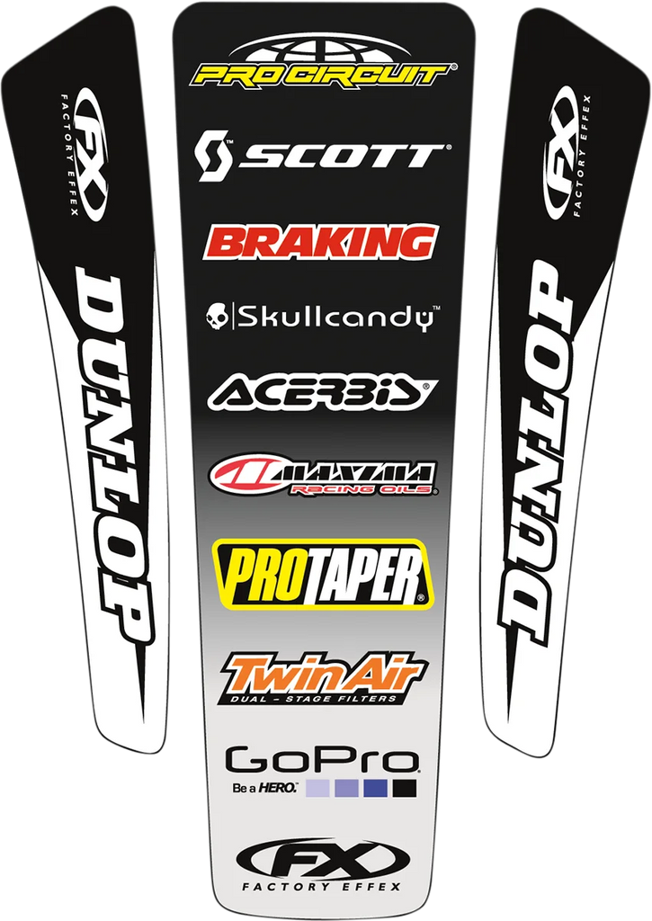 Factory Effex Rear Fender Decal Kit - Universal 2 16-32020 - Main Product View