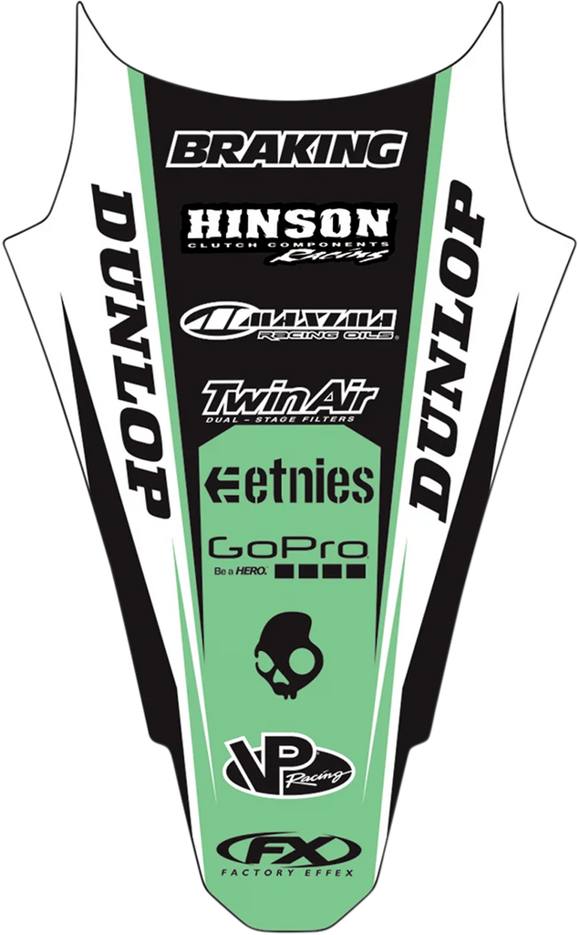 Factory Effex Rear Fender Graphic - KX 125/250 19-32120 - Main Product View