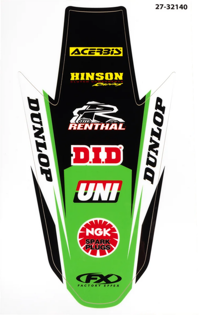 Factory Effex Rear Fender Graphic - KX 450 27-32140 - Main Product View