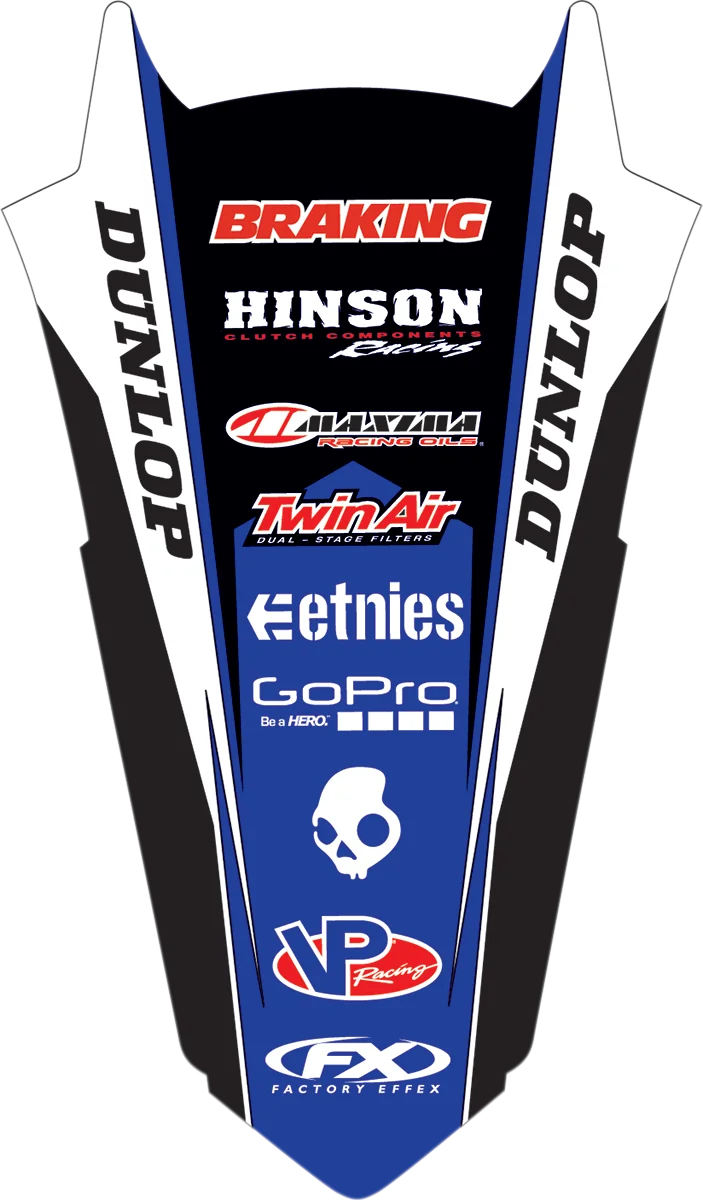 Factory Effex Rear Fender Graphic - YZ 125/250 17-32216 - Side View