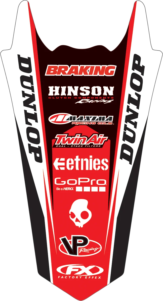 Factory Effex Rear Fender Graphic - YZ 125/250 17-32216 - Detail View