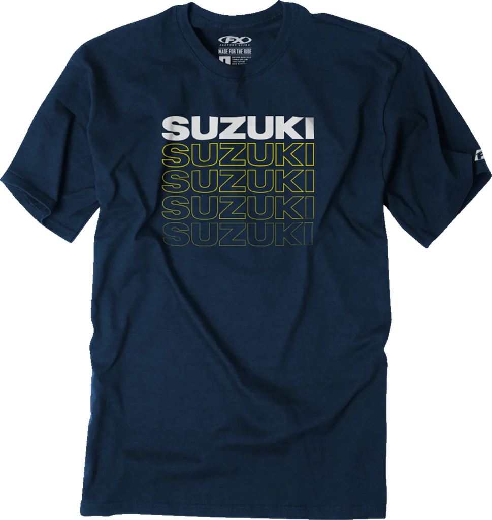 Factory Effex Repeat T-Shirt - Heather Navy - XL fits Suzuki - Main Product View