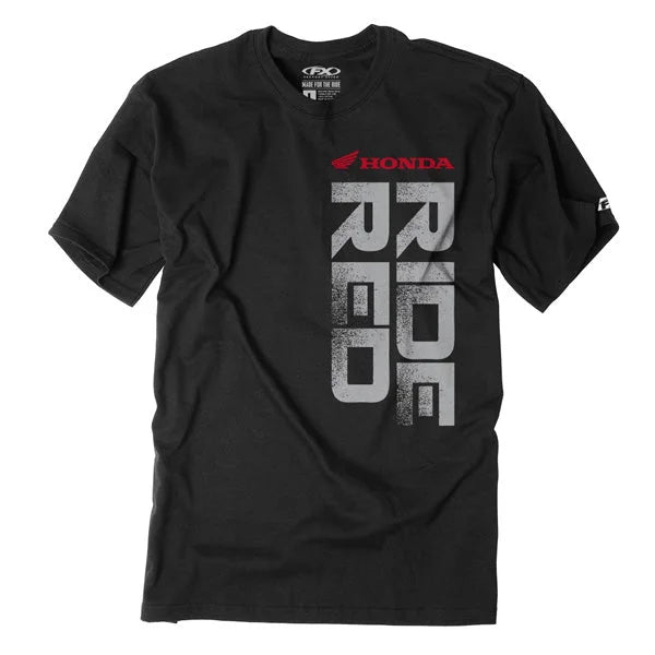 Factory Effex Ride Red Vert T-Shirt / Black (M) 16-88310 fits Honda