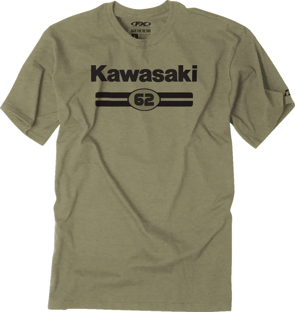 Factory Effex Sixty Two T-Shirt - Heather Olive - 2XL fits Kawasaki - Main Product View