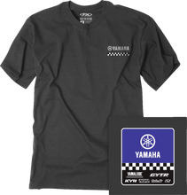 Load image into Gallery viewer, Factory Effex Starting Line T-Shirt - Heather Charcoal - Large fits Yamaha - Main Product View