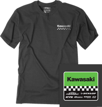 Load image into Gallery viewer, Factory Effex Starting Line T-Shirt - Heather Charcoal - XL fits Kawasaki - Main Product View