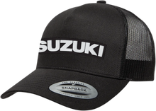 Load image into Gallery viewer, Factory Effex Suzuki Core Hat - Black - One Size 25-86402 - Main Product View