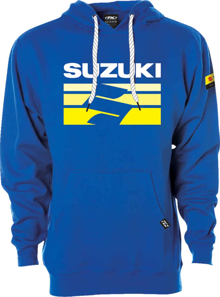 Factory Effex Suzuki Fade Pullover Hoodie - Royal - Large 27-88404 - Main Product View