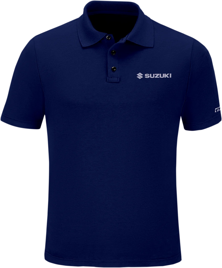 Factory Effex Suzuki Polo Shirt - Navy - Large 25-85404 - Main Product View