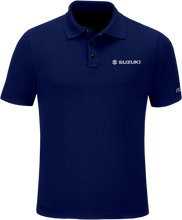 Load image into Gallery viewer, Factory Effex Suzuki Polo Shirt - Navy - XL 25-85406 - Main Product View